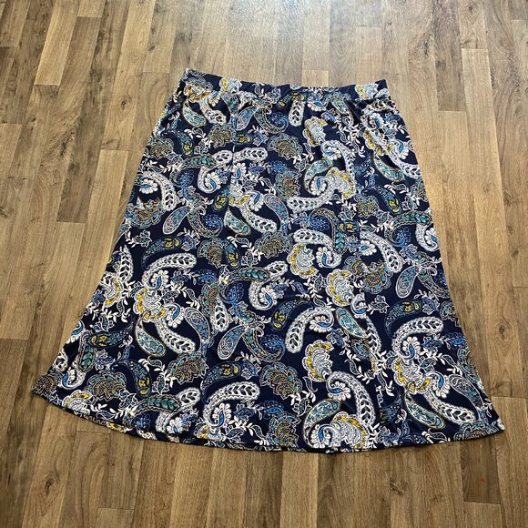 Jessica London Dresses & Skirts - Jessica London Paisley Blue Skirt Size 30/32
